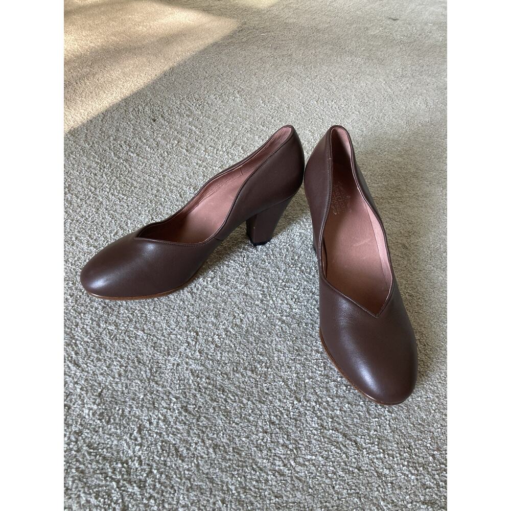 American Duchess Marilyn Brown Pumps Vintage Reproduction 40s Heels Shoes 8.5